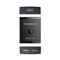 Simplecom KM125 Bi-Directional 2-Way USB 3.0 Switch 1 In 2 Out (2 In 1 Out) 5Gbps thumbnail