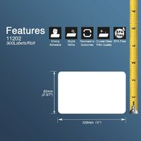 3X DK11202 DK 11202 Thermal Labels For Brother QL500 QL 560 570 580N 1060N ETC thumbnail