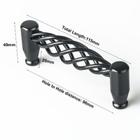 Iron-nickel alloy Kitchen Door Cabinet Drawer Handle Pulls 96mm thumbnail