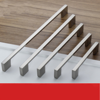 Brushed Nickel Kitchen Door Cabinet Drawer Handle Pulls 224MM thumbnail