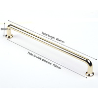 192mm Polished gold Furniture Kitchen Bathroom Cabinet Handles Drawer Bar Handle Pull Knob thumbnail