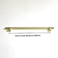Gold Solid Zinc Kitchen Cabinet Handles Drawer Bar Handle Pull 192mm thumbnail