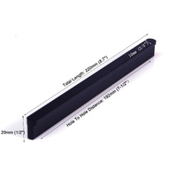 Solid Zinc Furniture Kitchen Bathroom Cabinet Handles Drawer Bar Handle Pull Knob Black 192mm thumbnail