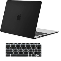 MacBook Air 13 Inch Case 2020 2019 2018, A1932, A2179,A2337 Shell Case Keyboard Cover Black thumbnail