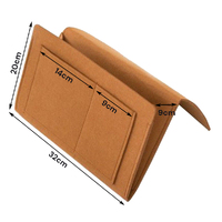 Bed Organiser Bed Caddy Sofa Organiser Bedside Organiser Book Magazines Organiser Khaki thumbnail
