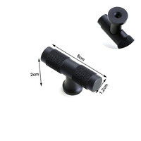 Black Furniture Door Kitchen Cabinet Handle Handles Pull Pulls Cupboard T Bar thumbnail