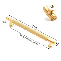 Gold Furniture Door Kitchen Cabinet Handle Handles Pull Pulls Cupboard 160mm thumbnail