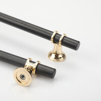 Luxury Design Kitchen Cabinet Handles Drawer Bar Handle Pull Black T Bar thumbnail