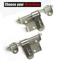 Sliding Bolt Gate Latch 304 Stainless Steel Barrel Bolt with Padlock Hole Door Latches thumbnail