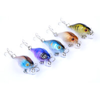 5x 4.3cm Popper Crank Bait Fishing Lure Lures Surface Tackle Saltwater thumbnail