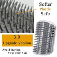 Cat Self Groomer Catnip  Dog Cat Toy Corner Groomer Wall Corner Scratcher Comb Grooming Massage Brush thumbnail