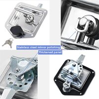 Trailer Door Latch Rv Door Tool Box Lock Gasket T-Handle with Keys 304 Stainless Steel thumbnail
