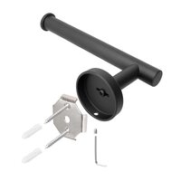 Toilet Paper Holder Black Wall Mount Bathroom Paper Roll Holder Roll Holder 304 thumbnail