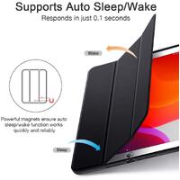 IPad 10.2 2019 7th Pencil Holder Slim Smart TPU Soft Edge Case Black thumbnail