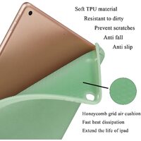 IPad 10.2 2019 7th Pencil Holder Slim Smart TPU Soft Case Green thumbnail