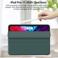 iPad Pro 11 Inch 2020 Soft Tpu Smart Premium Case Auto Sleep Wake Stand Cover Pencil holder Dark Green thumbnail