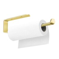Gold Kitchen Bathroom Paper Holder Towel Holder Self Adhesive or Screw Mount 31cm thumbnail