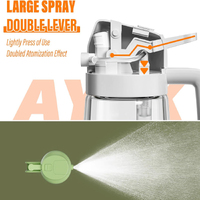 600ml 2 in 1 Glass Oil Sprayer Dispenser Kitchen Sprayz Cooking Baking Oil Bottle BBQ Spray Green thumbnail