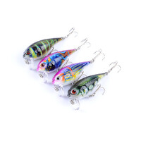 4x 5.5cm Popper Crank Bait Fishing Lure Lures Surface Tackle Saltwater thumbnail