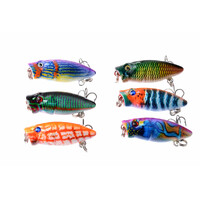 6X 3.5cm Popper Poppers Fishing Lure Lures Surface Tackle Fresh Saltwater thumbnail