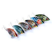 6x 6.5cm Vib Bait Fishing Lure Lures Hook Tackle Saltwater thumbnail