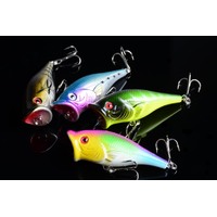 4X 6.5cm Popper Poppers Fishing Lure Lures Surface Tackle Fresh Saltwater thumbnail