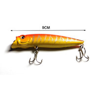 2X 9.5cm Popper Poppers Fishing Lure Lures Surface Tackle Saltwater thumbnail