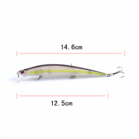 6x Popper Minnow 12.5cm Fishing Lure Lures Surface Tackle Fresh Saltwater thumbnail
