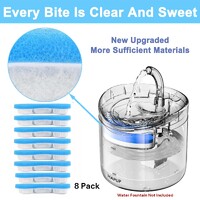 Pet Cat Water Fountain Filter Replacement Filter Arc-Shaped Fountain Filters 4 Filtration System thumbnail