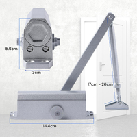 Auto Commercial Door Closers Hydraulic Door Closer for Home  Commercial Door 25-45kg thumbnail