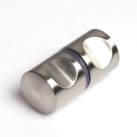 Shower Glass Door Knob Bathroom Back-to-Back Handle Pull 304 Brushed thumbnail