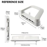 Sliding Patio Door Handle Set Mortise Lock Suitable for Sliding Glass Patio Door Keyed White thumbnail
