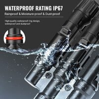 1 Pair 4 To 1 4 branch Waterproof T Branch Cable Connectors Solar PV Panel Connector Male & Female thumbnail