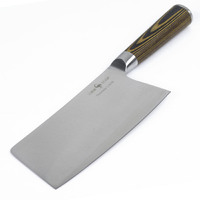 Cleaver Knife Kitchen Chef Knife Vegetable Meat Cleaver Pakkawood wood Handle thumbnail