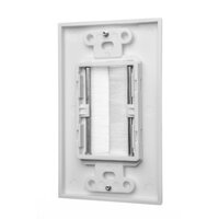 Brush Wall Plate Wires Cable Access Strap Management Socket Mount Port HDMI thumbnail