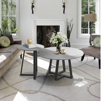 Interior Ave - Broadway Two Tier Coffee Table Set - Stone Grey thumbnail