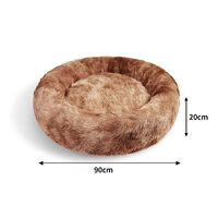 Pawfriends Dog Cat Pet Calming Bed Warm Soft Plush Round Nest Comfy Sleeping Kennel Cave AU thumbnail