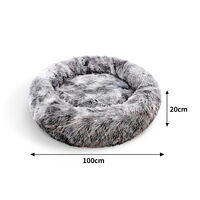 Pawfriends Pet Bed Dog Cat Calming Bed Sleeping Comfy Cave Washable Mat Extra Large 100cm thumbnail