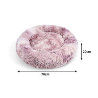 Pawfriends Dog Pet Cat Calming Bed Beds Large Mat Comfy Puppy Fluffy Donut Cushion Plush 70 thumbnail