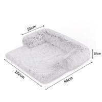 Kids Pet Sofa Bed Dog Cat Calming Waterproof Sofa Cover Protector Slipcovers L thumbnail