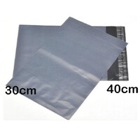 25 Pack - 400x300 mm GREY PLASTIC MAILING SATCHEL COURIER BAG POLY POSTAGE SHIPPING POST SELF SEAL thumbnail