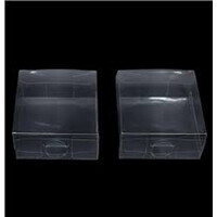 50 Pack of 15*15*4cm Clear PVC Plastic Folding Packaging Small rectangle/square Boxes for Wedding Jewelry Gift Party Favor Model Candy Chocolate Soap  thumbnail