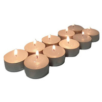 20 Pack Tea Light Candles - White Smokeless Tealights Unscented - 9 Hour Burn Time thumbnail