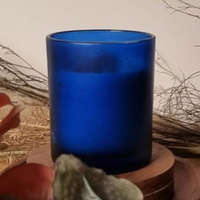 20 Pack Blue Frosted Glass Votive Tealight Candle Holders House Party Cenrepiece Xmas Wedding Decor Glass Candlestick Party Decorations Bridal Baby Sh thumbnail