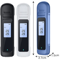 Alcohol Breathalyzer Drink Tester DUI LCD Breath Analyzer Handbag Pocket Size BLACK - FREE POST thumbnail
