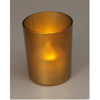 40 Bulk Pack Matt Gold Glass Votive Candle Holders Table Centreoieces  Xmas Wedding Anniversary Event Recption Party Function or Home Decor thumbnail