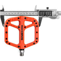 Extra Large MTB Flat Pedal Orange Nylon Composite 208g Stud Pin Grips ORANGE Rockbros thumbnail