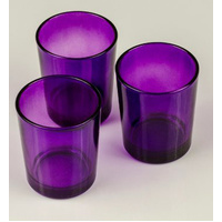20 Pack Purple Glass Votive Tealight Candle Holders House Party Cenrepiece Xmas Wedding Decor Glass Candlestick Party Decorations Bridal Valentines Ev thumbnail