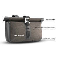 Bike Roll Bag Handlebar Panniers MTB Road Hyybrid Cruiser Commute Bike Scooter Large  5-6L Capacity Waterproof  Adjustable Straps Rockbros thumbnail