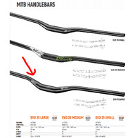 Satori EVO 35 Large - 355mm Rise Handlebar - Black MTB Trekking Universal 780mm Long thumbnail